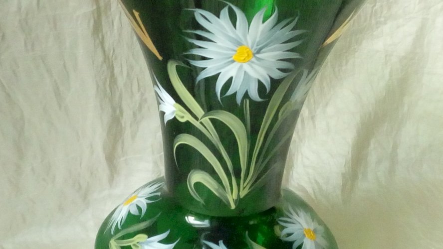 VASE EN VERRE EMAILLE VERRERIE DE MONACO MONTE CARLO*