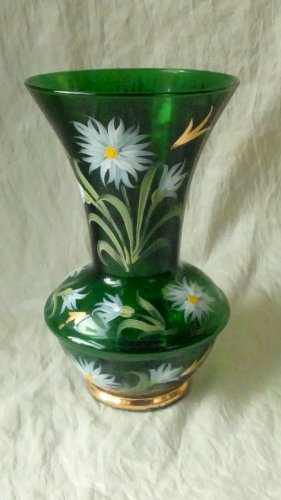 VASE EN VERRE EMAILLE VERRERIE DE MONACO MONTE CARLO*