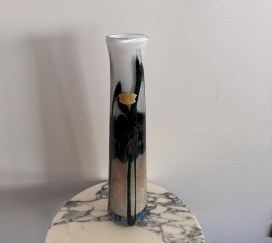 Vase en verre multicouche par Val-Saint-Lambert XXe M3698