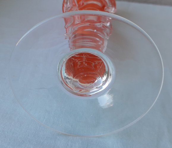 Vase en verre orange