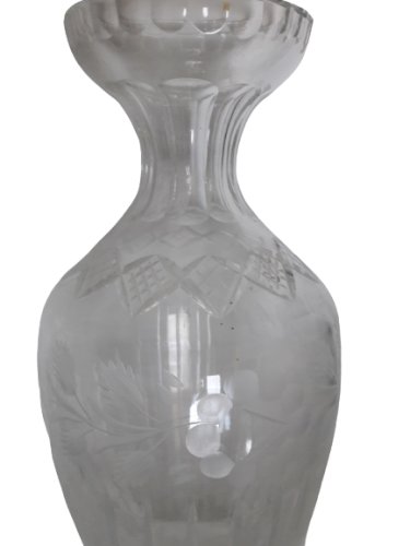 Vase en verre ou cristal taillé