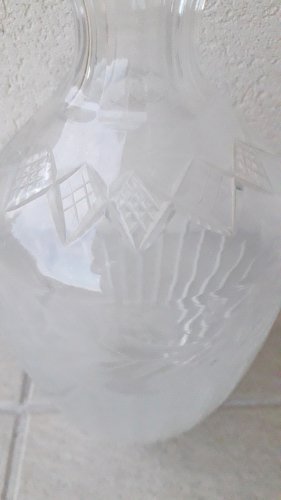 Vase en verre ou cristal taillé