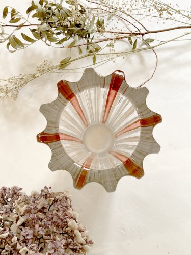 Vase en verre signé Pierre D'Avesn, années 1940