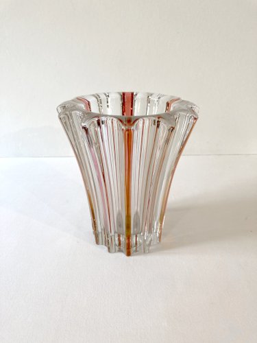 Vase en verre signé Pierre D'Avesn, années 1940