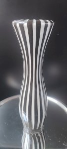 Blown glass vase Leonardo Zebra model