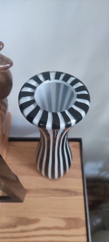 Vase en verre soufflé Leonardo modèle Zebra 