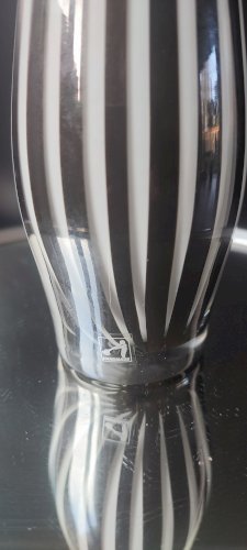 Vase en verre soufflé Leonardo modèle Zebra 