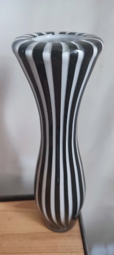 Vase en verre soufflé Leonardo modèle Zebra 