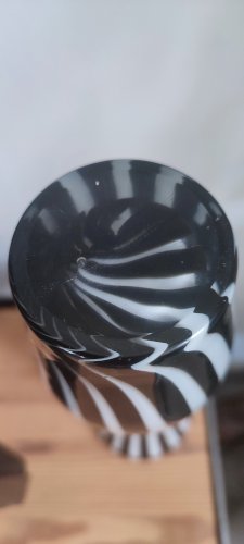 Vase en verre soufflé Leonardo modèle Zebra 
