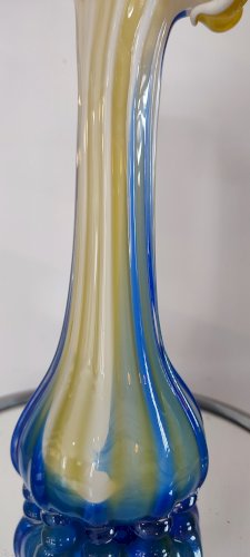 Vase en verre soufflé Murano Calla Lily années 60-70