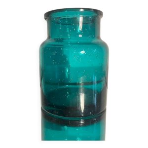 Vase en verre soufflé vintage