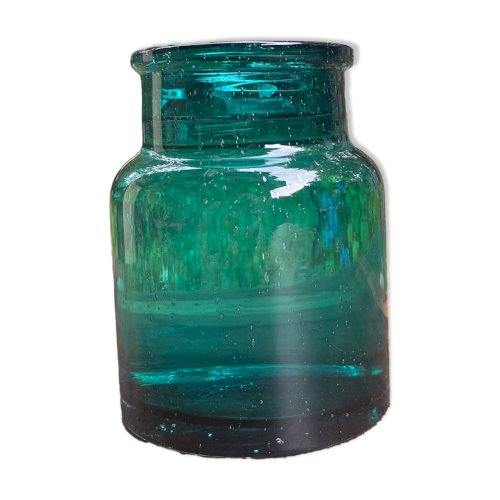 Vase en verre soufflé vintage