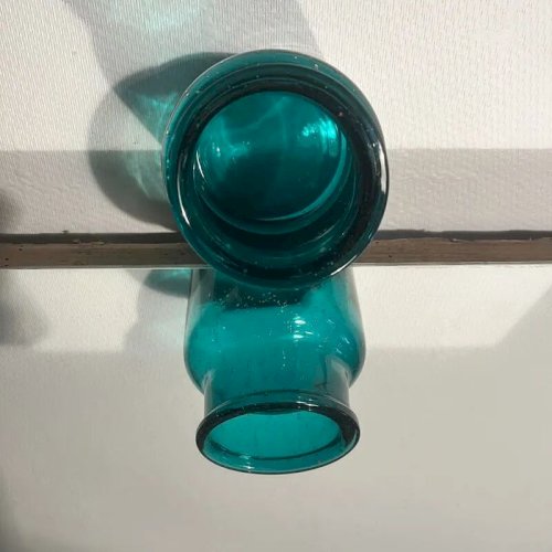 Vase en verre soufflé vintage