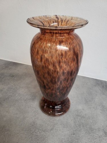 VASE EN VERRE STYLE MURANO DE 30 CM DE HAUT
