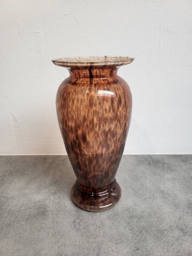 VASE EN VERRE STYLE MURANO DE 30 CM DE HAUT