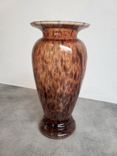 VASE EN VERRE STYLE MURANO DE 30 CM DE HAUT