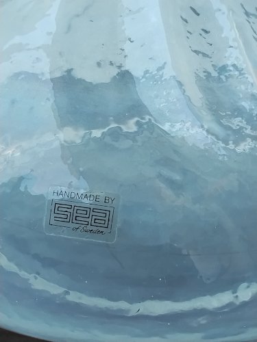 Vase en verre Suédois