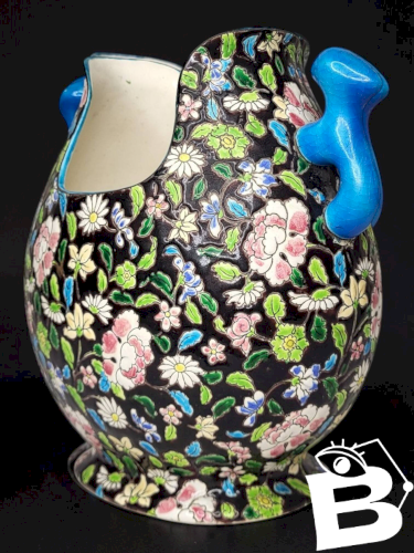 Vase Gueulard en céramique émaillée de Gien