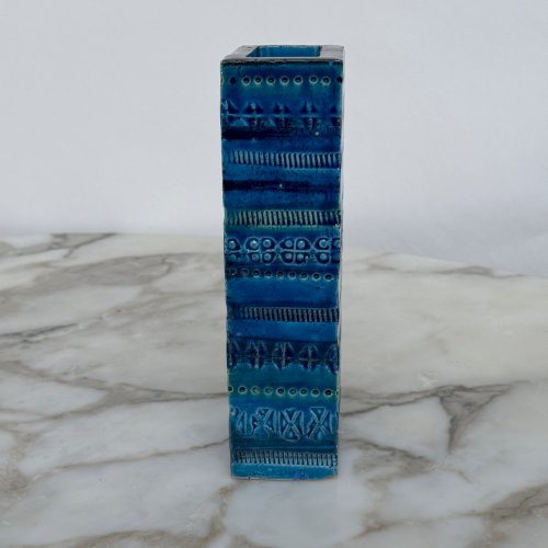 Vase italien en céramique bleue Rimini par Aldo Londi pour Bitossi M4000