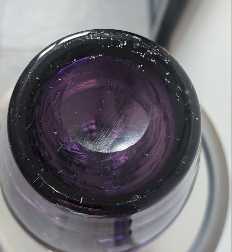 Vase italien vintage en verre d'art soufflé