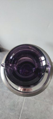 Vase italien vintage en verre d'art soufflé