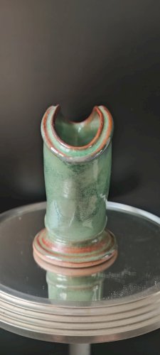 Vase jardinière ajouré en grès émaillé Jean-Pierre Prudhomme