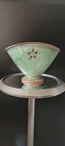 Vase jardinière ajouré en grès émaillé Jean-Pierre Prudhomme