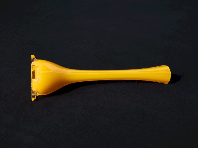 Vase jaune style Art déco – Élancé et élégant