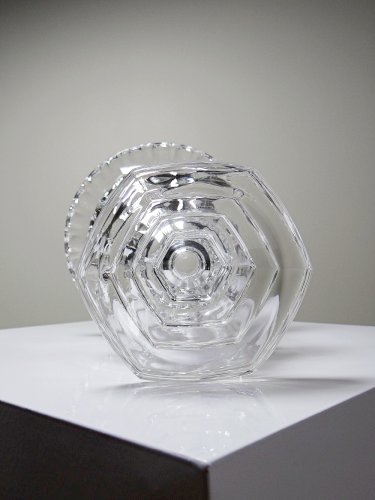 Vase Médicis cristal/verre cristallin moulé incolore vintage