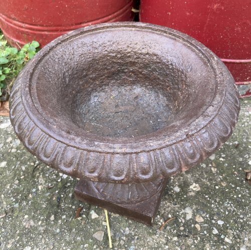 Vase médicis en fonte XIXe - Hauteu 21 cm