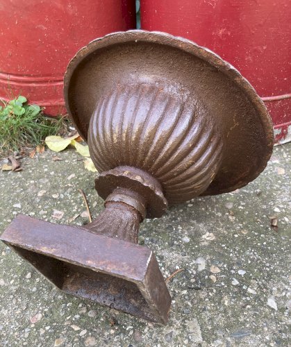Vase médicis en fonte XIXe - Hauteu 21 cm