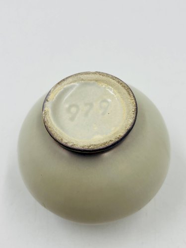 Vase miniature Dümler Breiden Höhr doré modèle représentant vintage