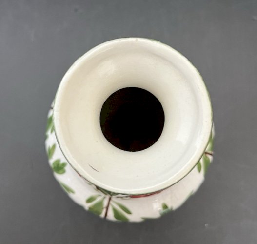 vase Onnaing faience à décor de fleurs vintage décoration