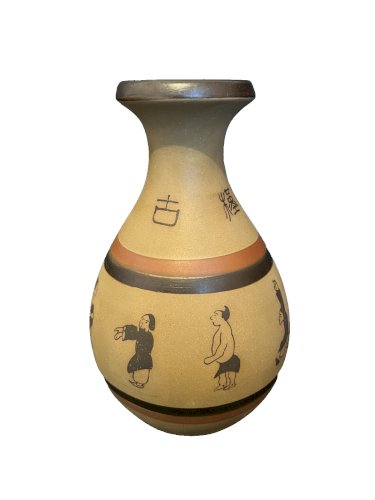 Vase ou bouteille  Chinoise Bouteille Liqueur  céramique collection asiatique