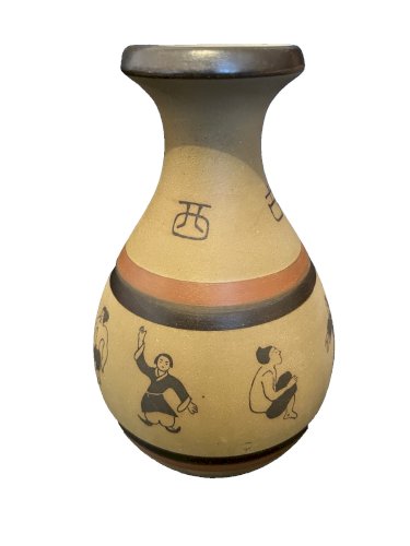 Vase ou bouteille  Chinoise Bouteille Liqueur  céramique collection asiatique