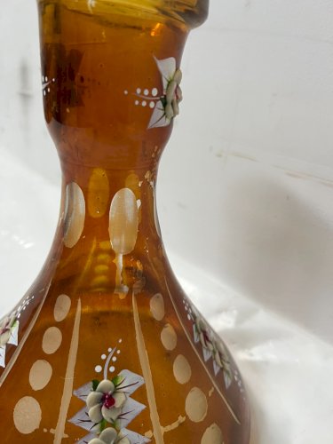 Vase peint Art Déco a décor éméillé XX siècle