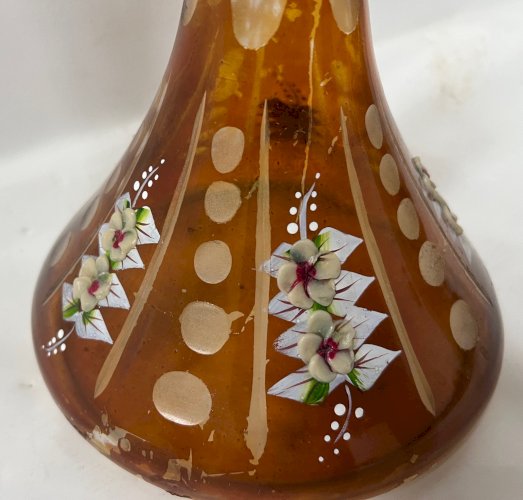 Vase peint Art Déco a décor éméillé XX siècle