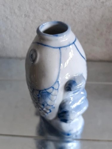 vase poisson en porcelaine asiatique? en bon etat