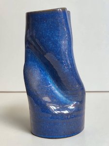 Rolled stoneware vase / Puisaye