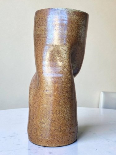 Vase rouleau en grès / Puisaye