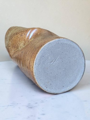 Vase rouleau en grès / Puisaye