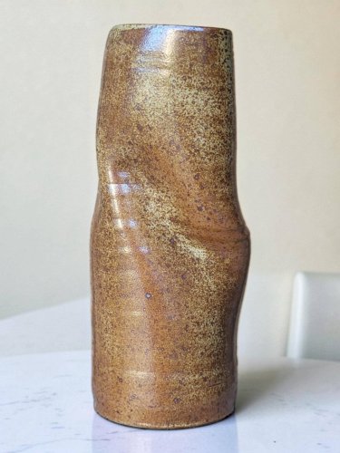 Vase rouleau en grès / Puisaye