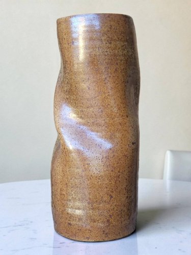 Vase rouleau en grès / Puisaye