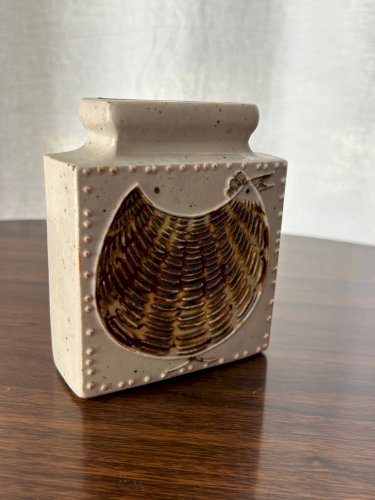 Vase scandinave en grés 1960