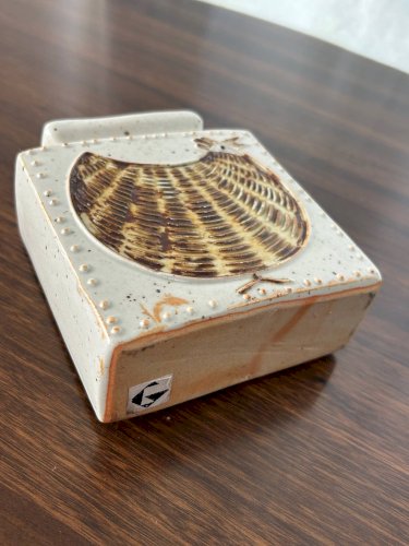 Vase scandinave en grés 1960