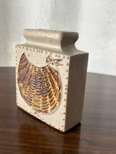 Vase scandinave en grés 1960