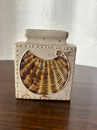 Vase scandinave en grés 1960