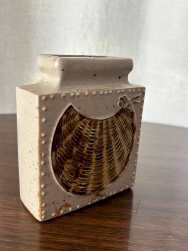 Vase scandinave en grés 1960