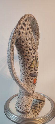 Vase Sculptural en Céramique (43cm) Marius BESSONE Vallauris (1955-1960)