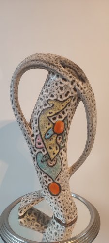 Vase Sculptural en Céramique (43cm) Marius BESSONE Vallauris (1955-1960)